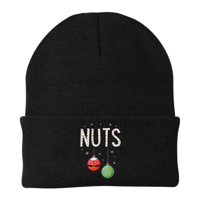 Chest Nuts Matching Funny Christmas Couples Chestnuts Nuts Knit Cap Winter Beanie