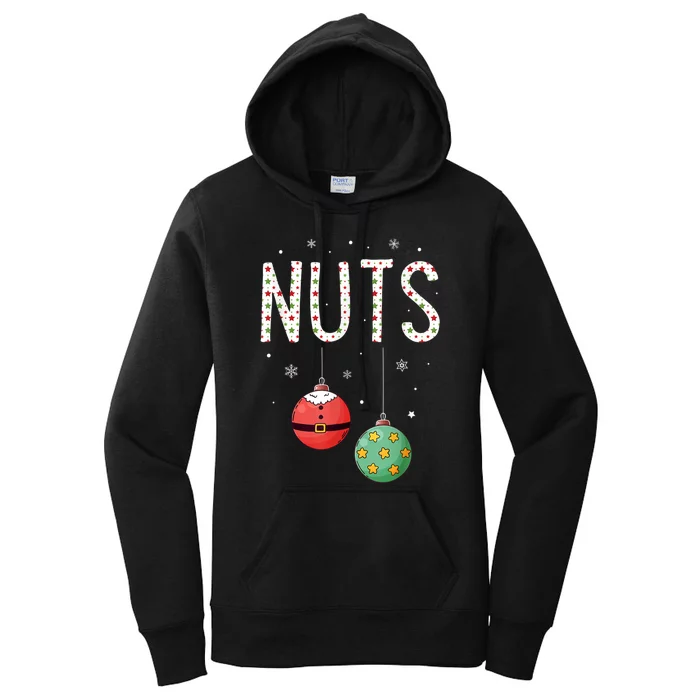 Chest Nuts Matching Funny Christmas Couples Chestnuts Nuts Women's Pullover Hoodie