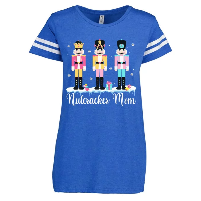 Christmas Nutcracker Mom Ballet Dance Costume Xmas Holiday Enza Ladies Jersey Football T-Shirt