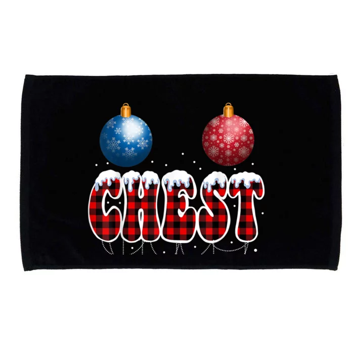 Chest Nuts Matching Chestnuts Funny Christmas Couples Nuts Cool Gift Microfiber Hand Towel