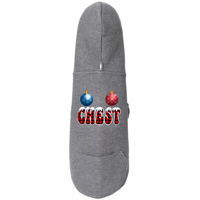 Chest Nuts Matching Chestnuts Funny Christmas Couples Nuts Cool Gift Doggie 3-End Fleece Hoodie