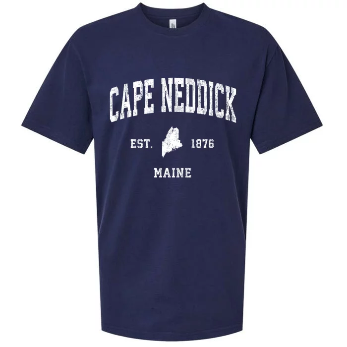 Cape Neddick Maine Me Vintage Athletic Sueded Cloud Jersey T-Shirt