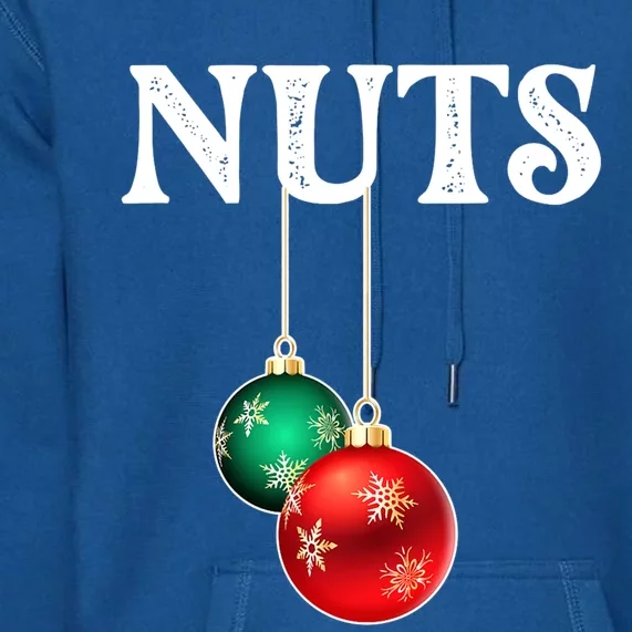 Chest Nuts Matching Chestnuts Christmas Couples Nuts Gift Premium Hoodie