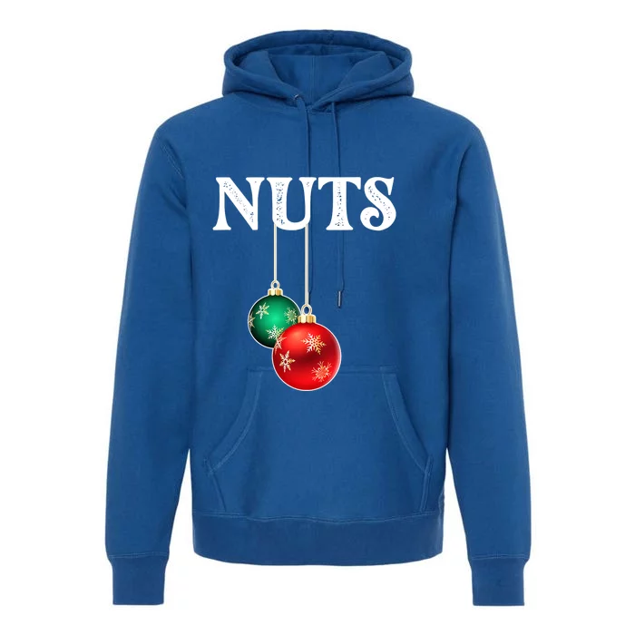 Chest Nuts Matching Chestnuts Christmas Couples Nuts Gift Premium Hoodie