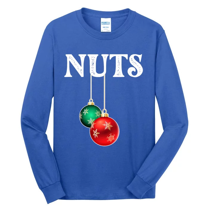 Chest Nuts Matching Chestnuts Christmas Couples Nuts Gift Tall Long Sleeve T-Shirt