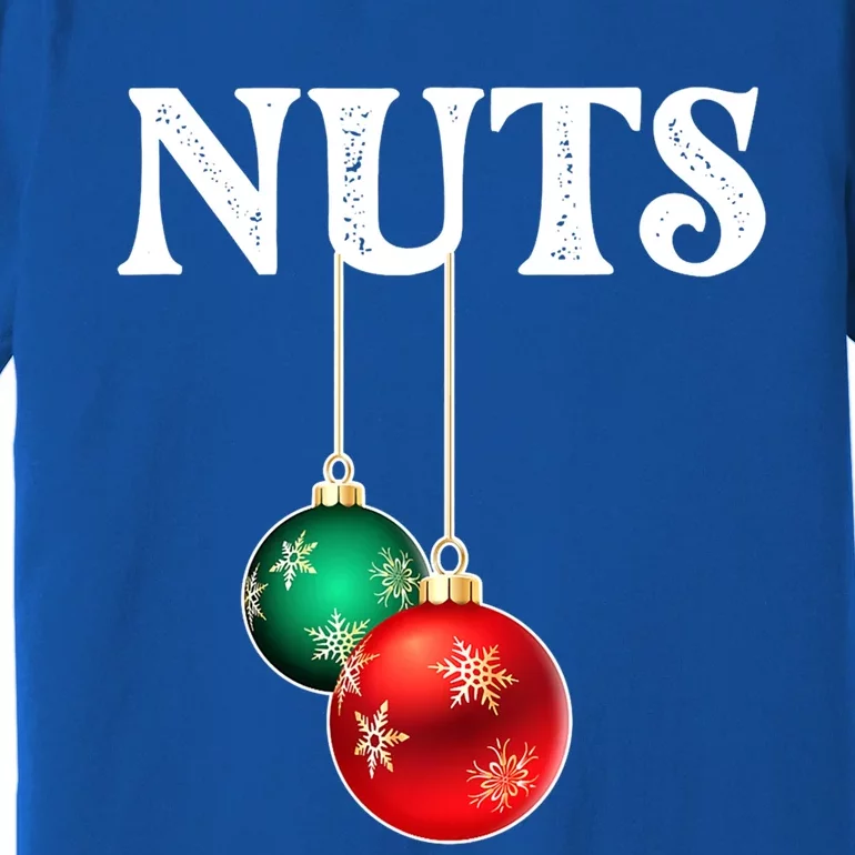 Chest Nuts Matching Chestnuts Christmas Couples Nuts Gift Premium T-Shirt