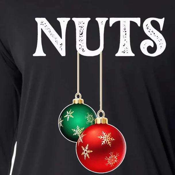 Chest Nuts Matching Chestnuts Christmas Couples Nuts Cooling Performance Long Sleeve Crew