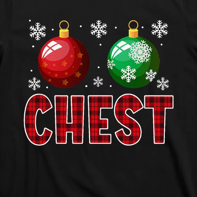 Chest Nuts Matching Chestnuts Funny Christmas Couples Xmas T-Shirt