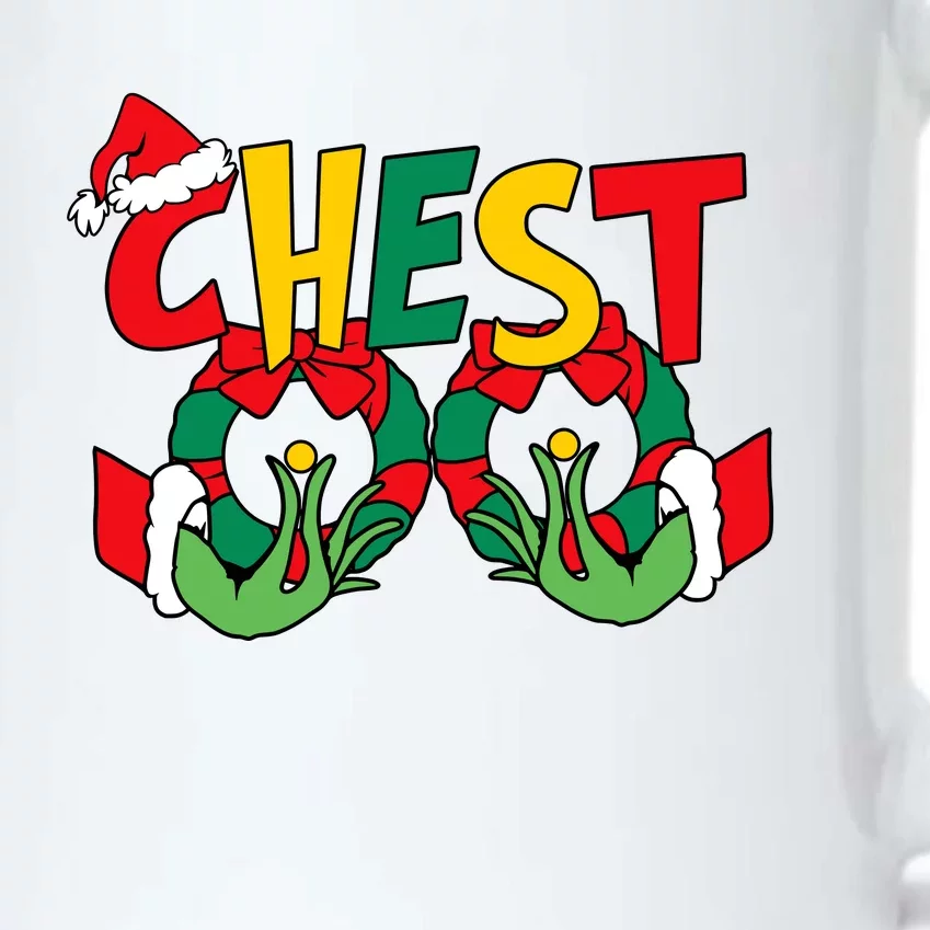 Chest Nuts Matching Chestnuts Funny Christmas Couples Nuts Black Color Changing Mug