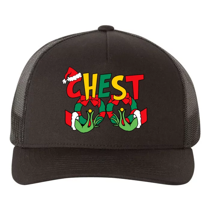 Chest Nuts Matching Chestnuts Funny Christmas Couples Nuts Yupoong Adult 5-Panel Trucker Hat