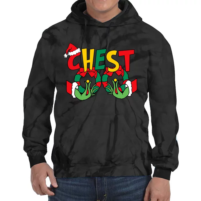 Chest Nuts Matching Chestnuts Funny Christmas Couples Nuts Tie Dye Hoodie