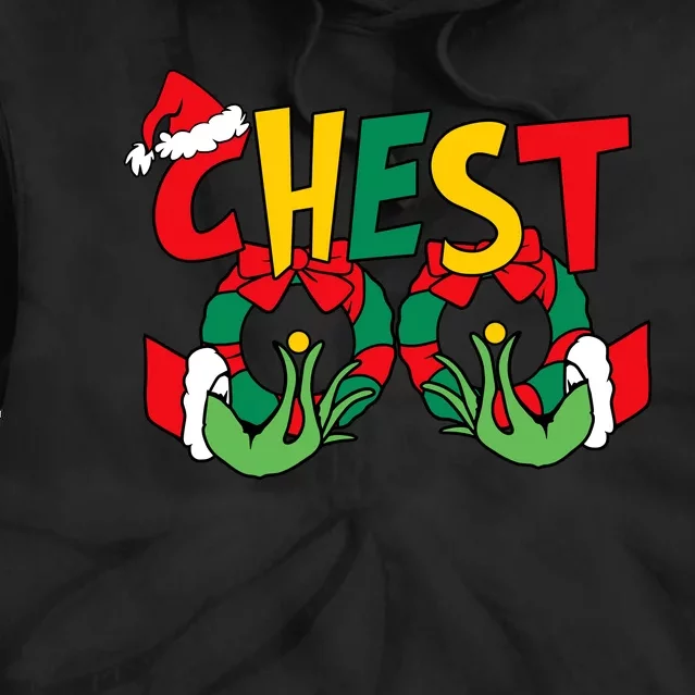 Chest Nuts Matching Chestnuts Funny Christmas Couples Nuts Tie Dye Hoodie