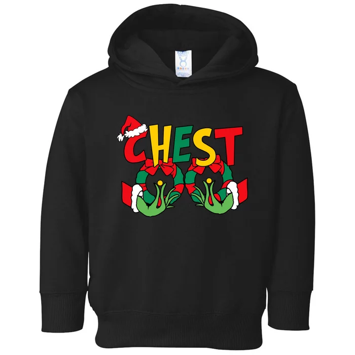 Chest Nuts Matching Chestnuts Funny Christmas Couples Nuts Toddler Hoodie