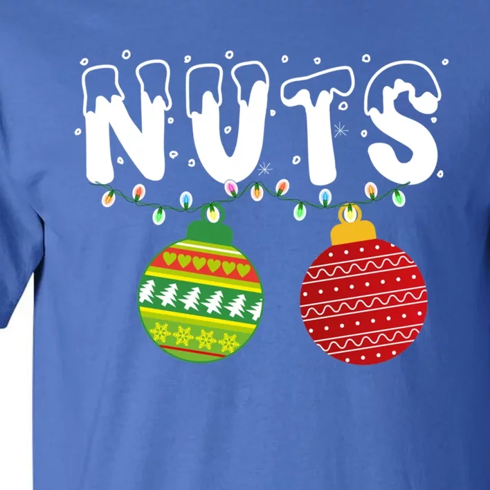 Chest Nuts Matching Chestnuts Funny Christmas Couples Nuts Gift Tall T-Shirt