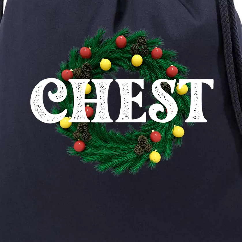 Chest Nuts Matching Chestnuts Christmas Couples Great Gift Drawstring Bag