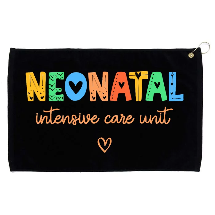 Colorful Nicu Nurse Neonatal Intensive Care Unit Wo Gift Grommeted Golf Towel