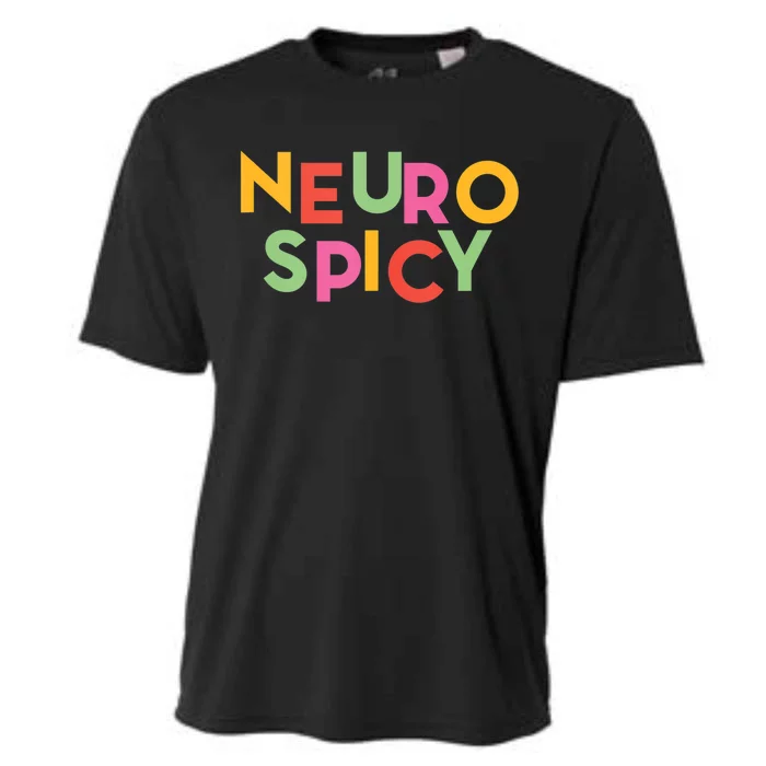 Cool Neurospicy Neuro Spicy Neurotypical Neurodiversity Adhd Cooling Performance Crew T-Shirt