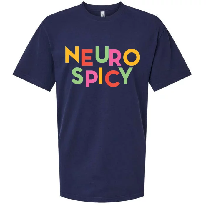 Cool Neurospicy Neuro Spicy Neurotypical Neurodiversity Adhd Sueded Cloud Jersey T-Shirt