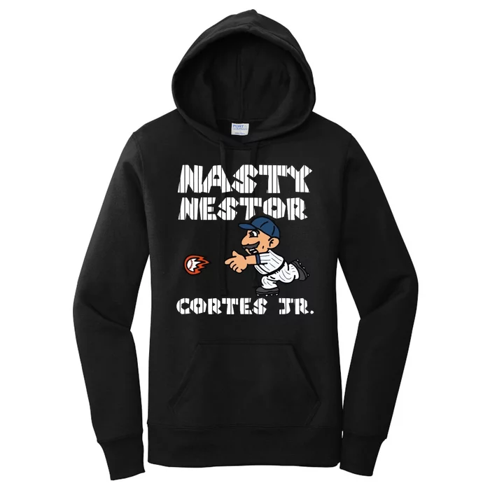 Cute Nasty Nestor Cortes Jr Baseball Legend Catch Ball Women's Pullover Hoodie