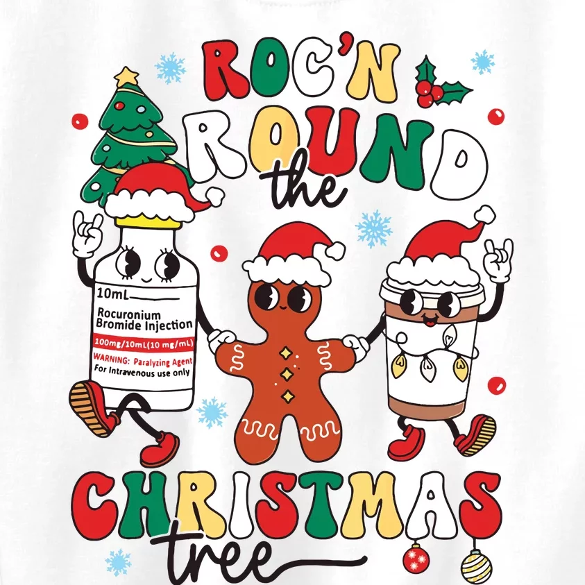 Christmas Nurse Nursing Rocn Around The Christmas Tree Kids Sweatshirt