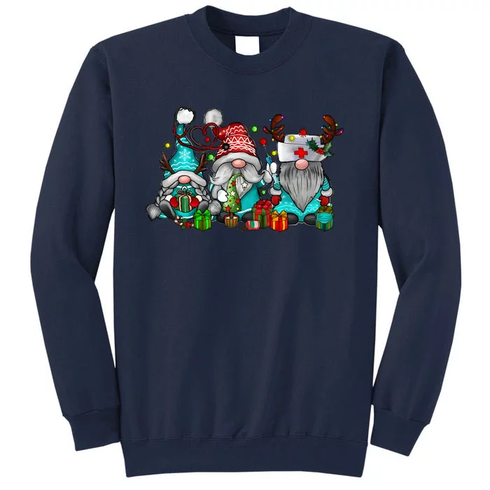 Christmas Nurse Nurse Gnome Holiday Season Tall Sweatshirt