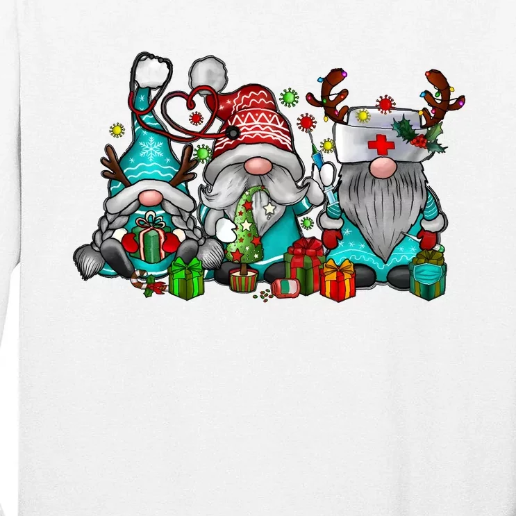 Christmas Nurse Nurse Gnome Holiday Season Tall Long Sleeve T-Shirt