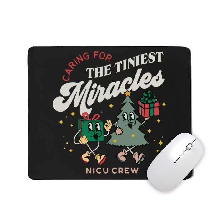 Christmas NICU Nurse Tiniest Miracles Winter Xmas Neonatal ICU Rn Mousepad