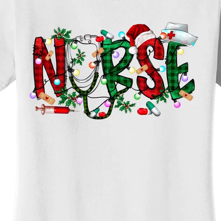 Christmas Nurse Nursing Holiday Matching Team Women's T-Shirt