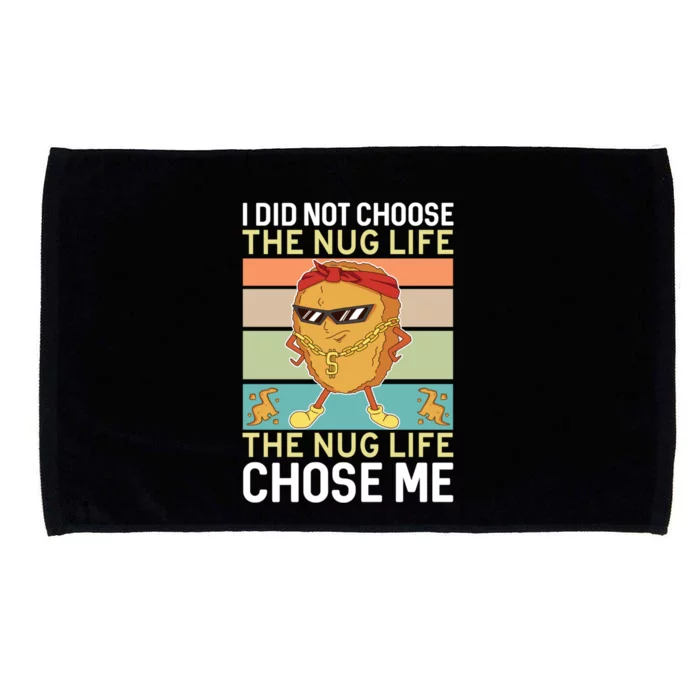 Chicken Nugget Nug Life Lovers Tender Funny Gangster Microfiber Hand Towel