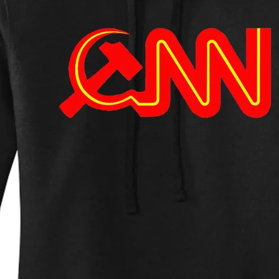 Communist News Network Funny Fake News Women's Pullover Hoodie