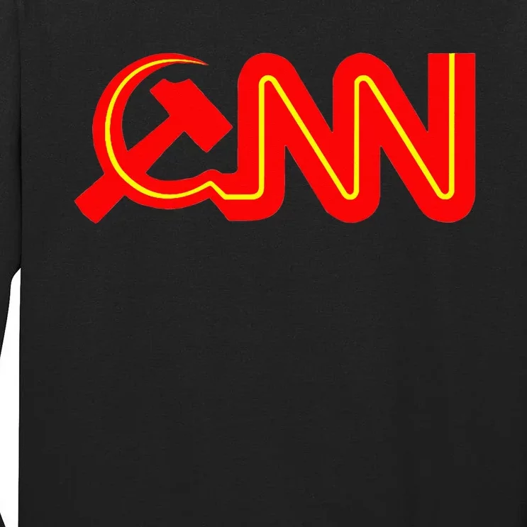 Communist News Network Funny Fake News Tall Long Sleeve T-Shirt