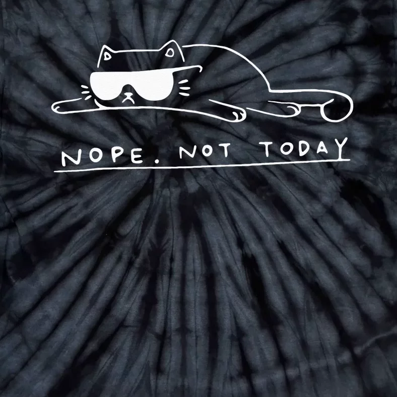 Cat Nope Not Today Tie-Dye T-Shirt