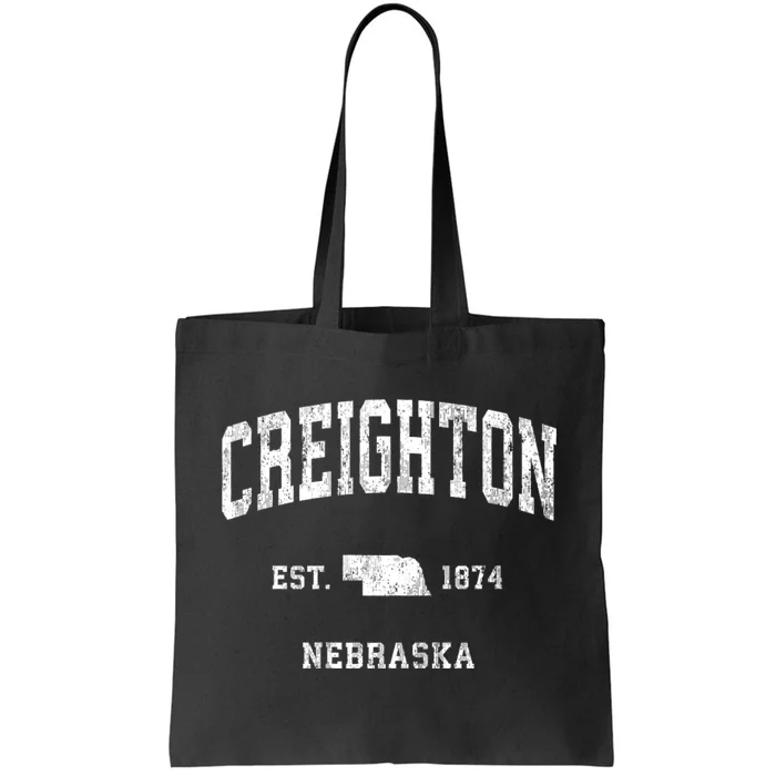 Creighton Nebraska Ne Vintage Athletic Sports Tote Bag