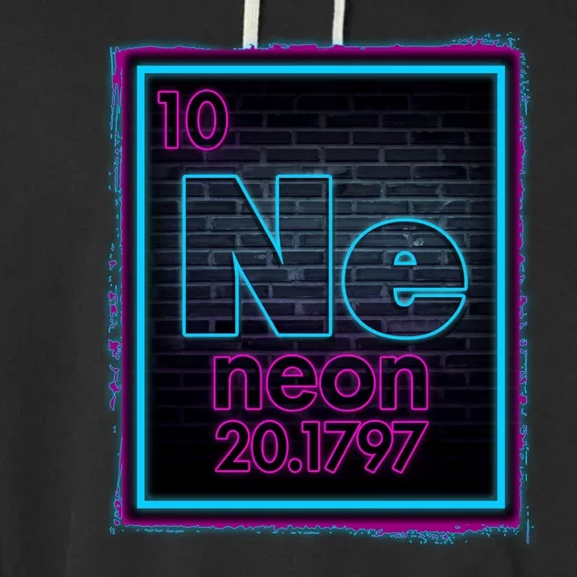 Cool NE Neon Light Periodic Table Element Garment-Dyed Fleece Hoodie