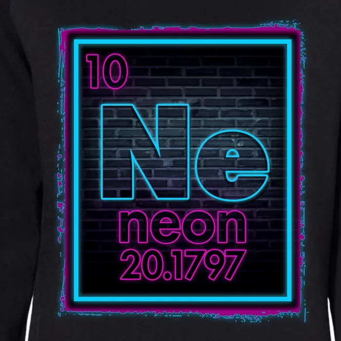 Cool NE Neon Light Periodic Table Element Womens California Wash Sweatshirt