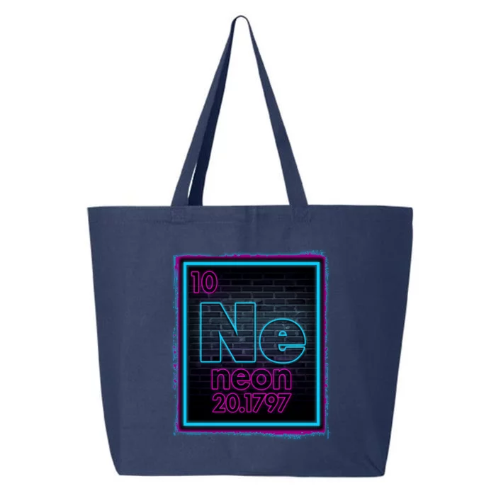 Cool NE Neon Light Periodic Table Element 25L Jumbo Tote