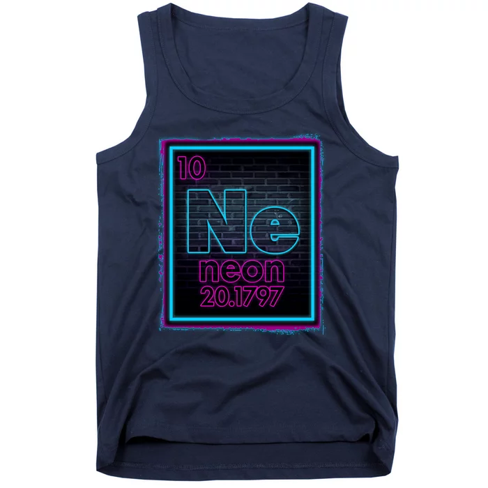 Cool NE Neon Light Periodic Table Element Tank Top