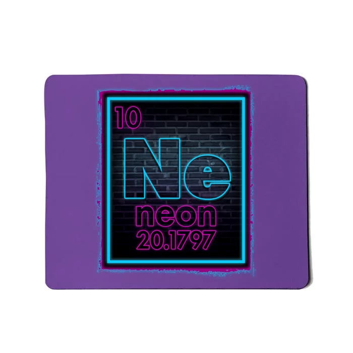 Cool NE Neon Light Periodic Table Element Mousepad