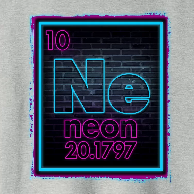 Cool NE Neon Light Periodic Table Element Women's Crop Top Tee