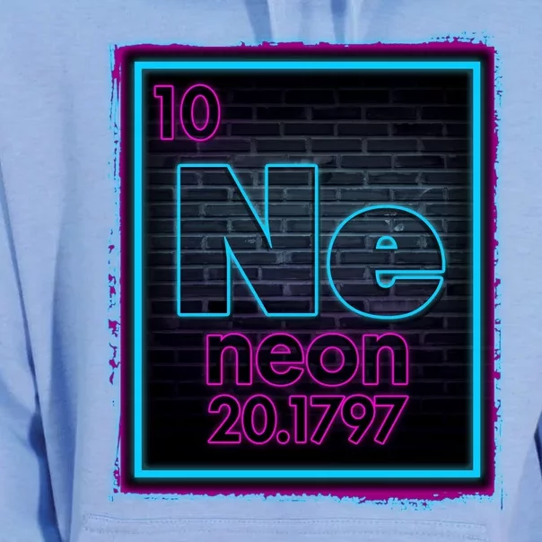 Cool NE Neon Light Periodic Table Element Unisex Surf Hoodie