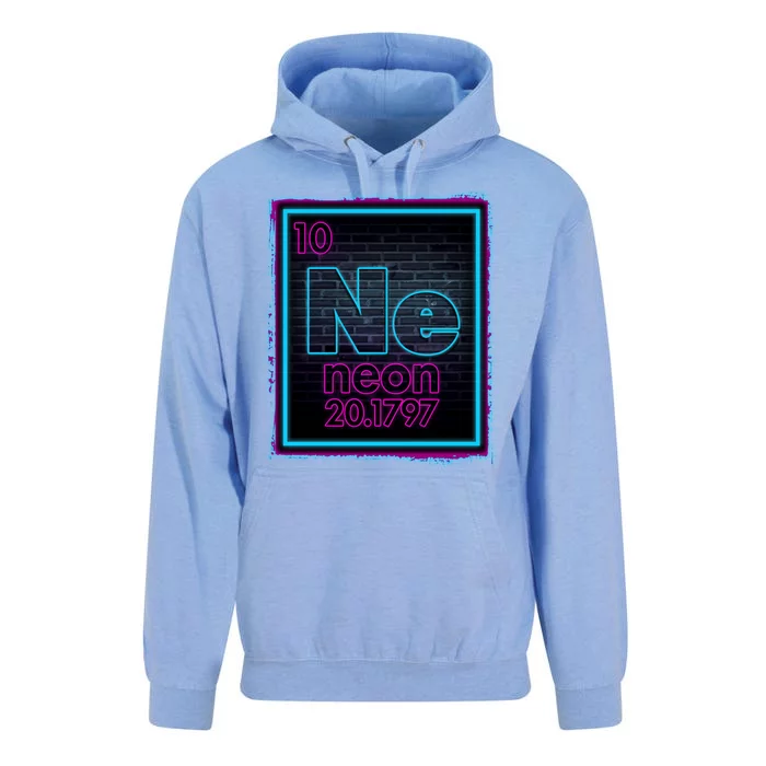 Cool NE Neon Light Periodic Table Element Unisex Surf Hoodie