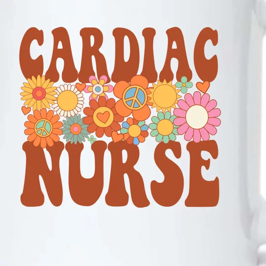 Cardiac Nurse Nurse Life Nursing Future Nurse Retro Groovy Gift Black Color Changing Mug