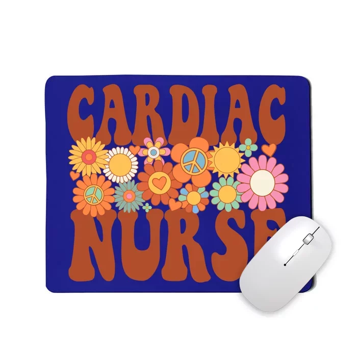 Cardiac Nurse Nurse Life Nursing Future Nurse Retro Groovy Gift Mousepad