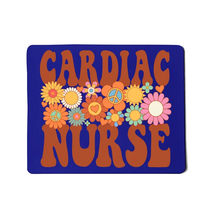 Cardiac Nurse Nurse Life Nursing Future Nurse Retro Groovy Gift Mousepad