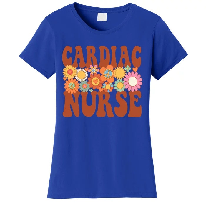 Cardiac Nurse Nurse Life Nursing Future Nurse Retro Groovy Gift Women's T-Shirt