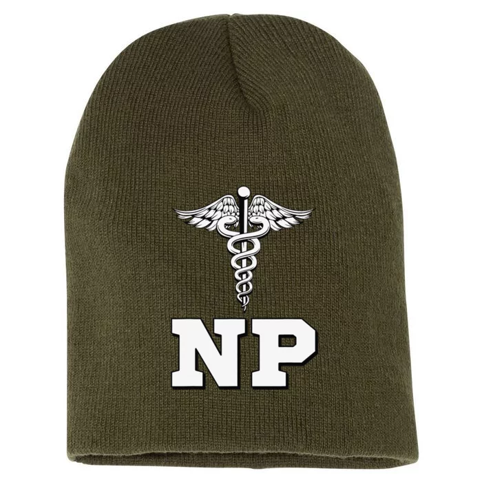 Caduceus Np Nurse Practitioner Inspired Gift Idea Short Acrylic Beanie