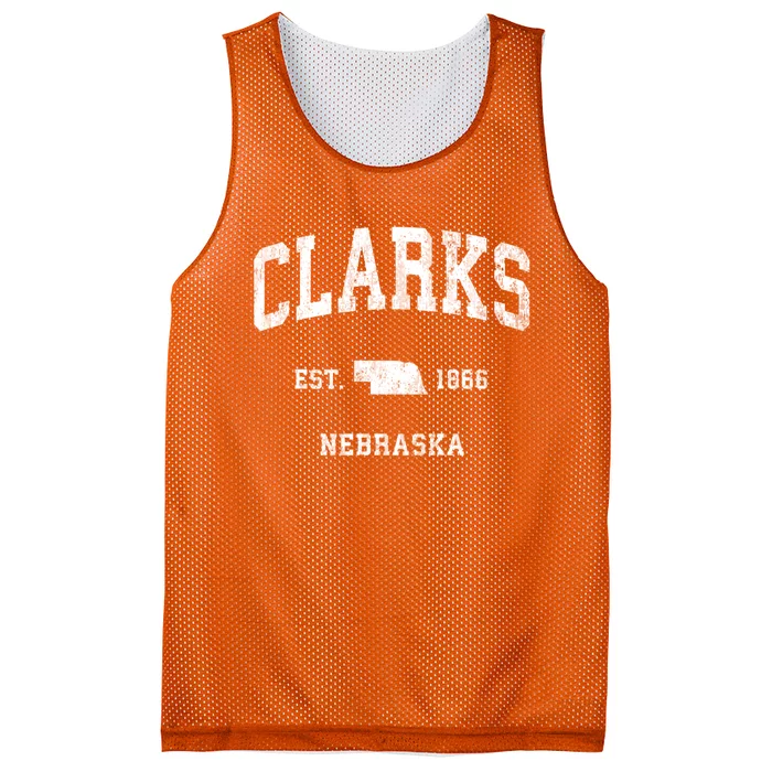 Clarks Nebraska Ne Vintage Athletic Mesh Reversible Basketball Jersey Tank