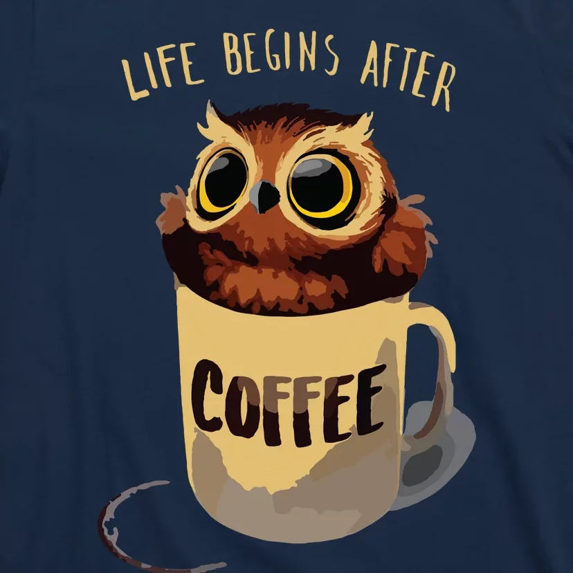 Cute Night Owl Coffee T-Shirt