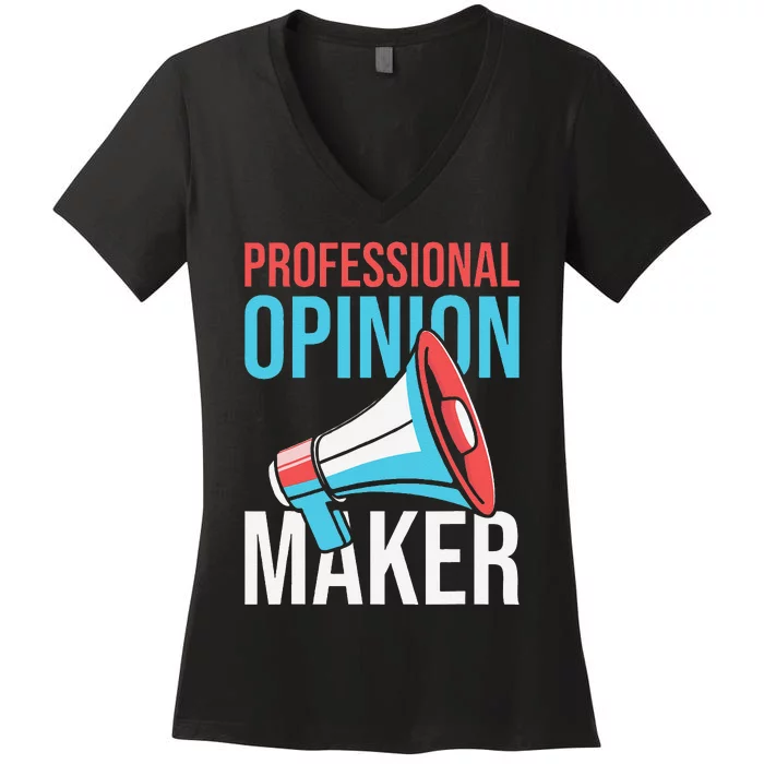 Columnist News Opinion Writer Editorial Columnist Women's V-Neck T-Shirt