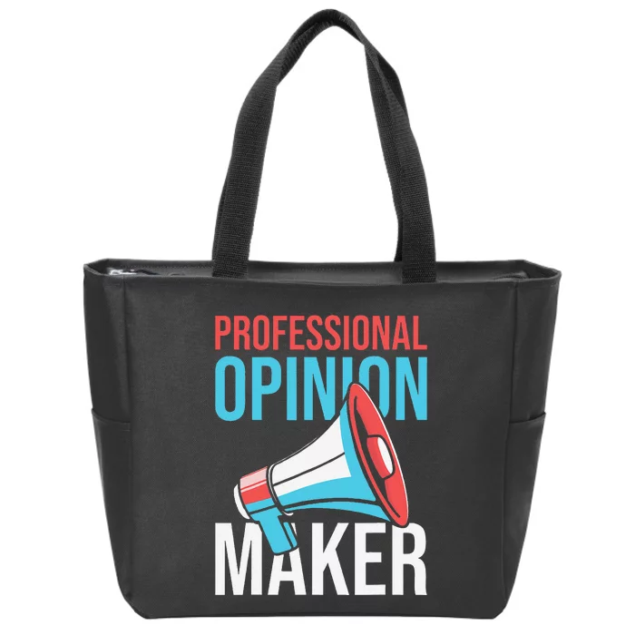 Columnist News Opinion Writer Editorial Columnist Zip Tote Bag